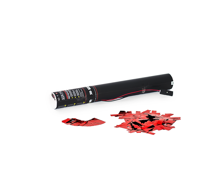 TCM FX - Elektromos Konfetti Ágyú 50cm - Red Metallic